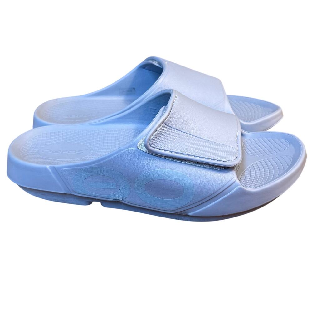 Oofos Ooahh Sports Flex Slide Sandal Comfort Arch Lavender Men 9 Women 11 EU 42